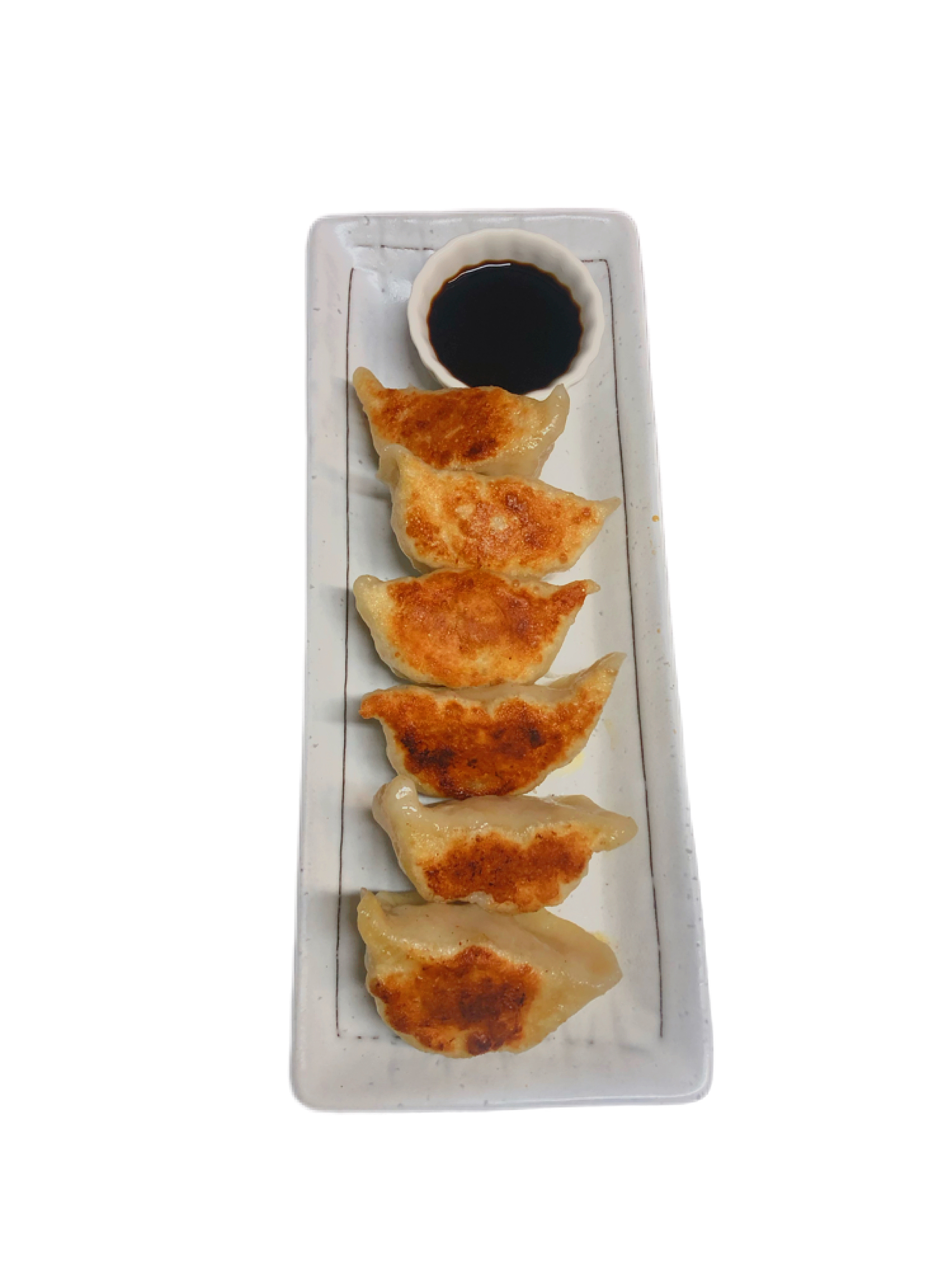Order Pan Grilled Pork Potstickers food online from Wing Lum Cafe store, San Francisco on bringmethat.com