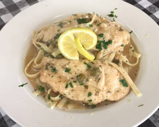 Order Chicken Piccata (House Special) food online from Divano's Pizzeria store, Town of Garner on bringmethat.com