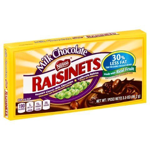 Order Raisinets Milk Chocolate Covered Raisins 3.5oz food online from 7-Eleven store, Boston on bringmethat.com