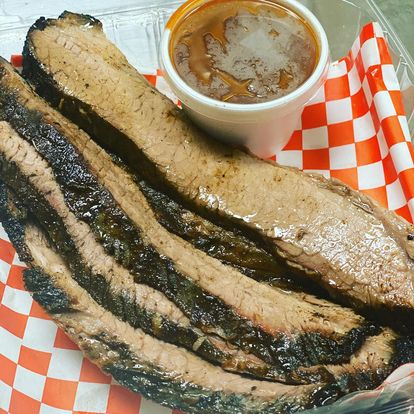 Order  The Big Texan Beef Plate food online from Lonestar Sausage & Bbq store, Houston on bringmethat.com