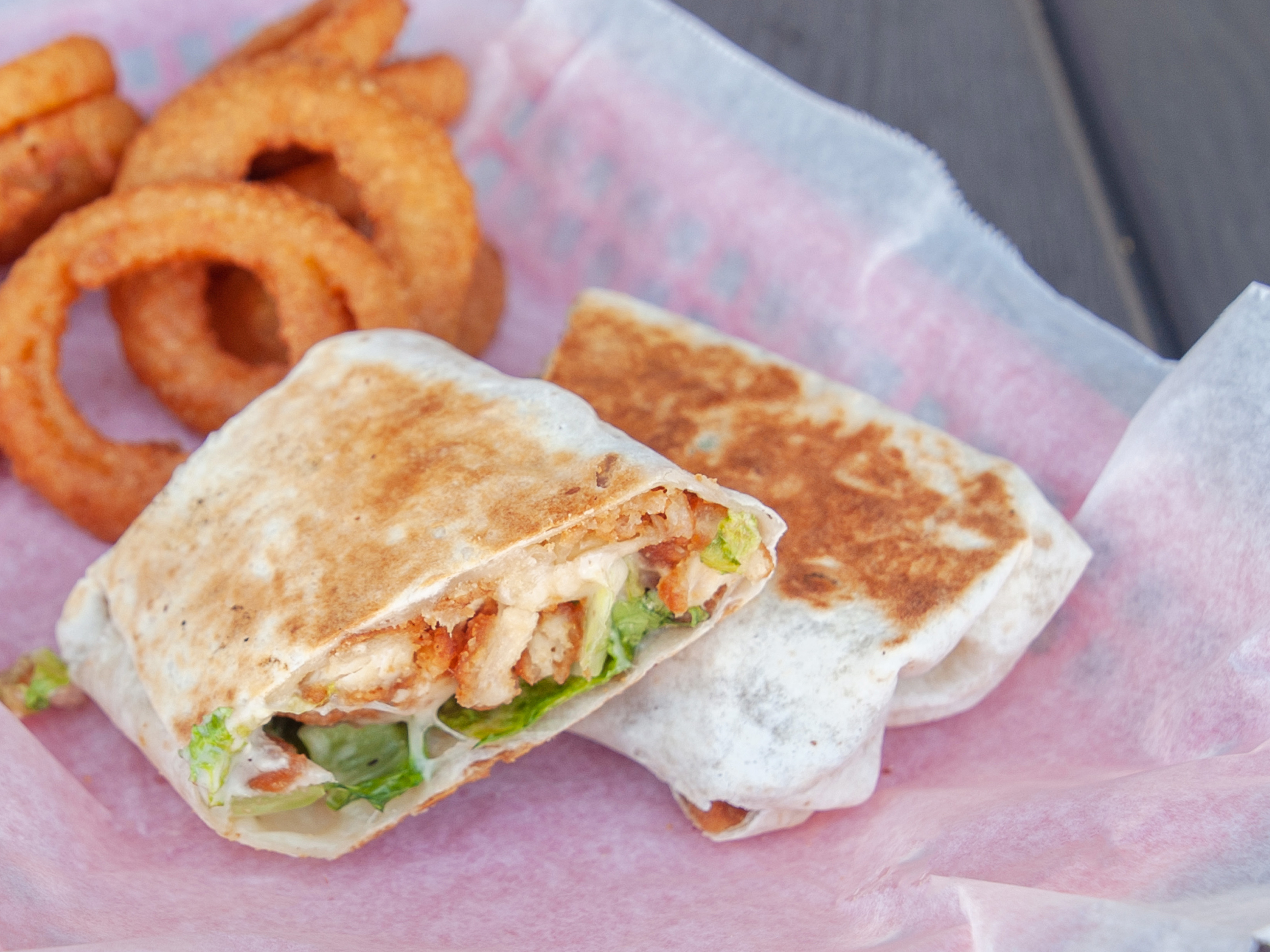 Order Chicken Caesar Wrap Combo food online from Suttons At The Wrike store, Graham on bringmethat.com