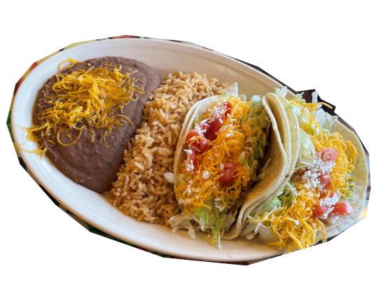 Order Baja Taco Dinner food online from 3 Parrots Taco store, Fort Worth on bringmethat.com