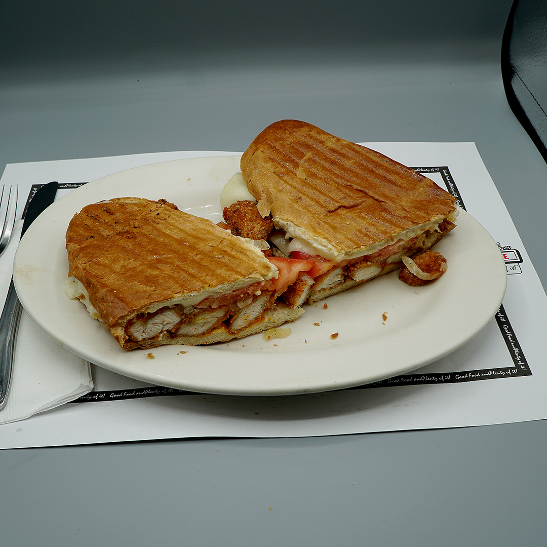Order Louisiana Panini food online from Coach House Diner Restaurant store, North Bergen on bringmethat.com