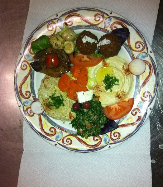 Order Middle Eastern Combo Deluxe food online from Falafel Exotic Cuisine store, Philadelphia on bringmethat.com