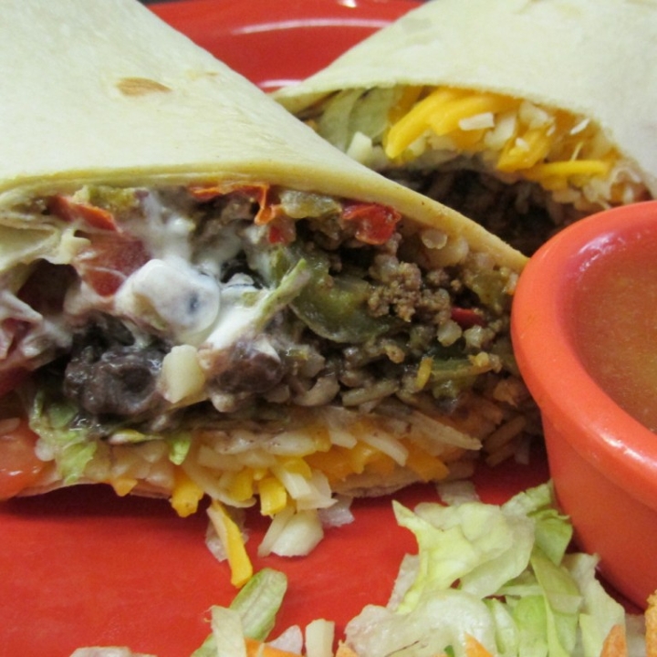 Order Mambo Burrito food online from Poco Mexican/American Restaurant, Bar & Comedy Cabaret store, Doylestown on bringmethat.com