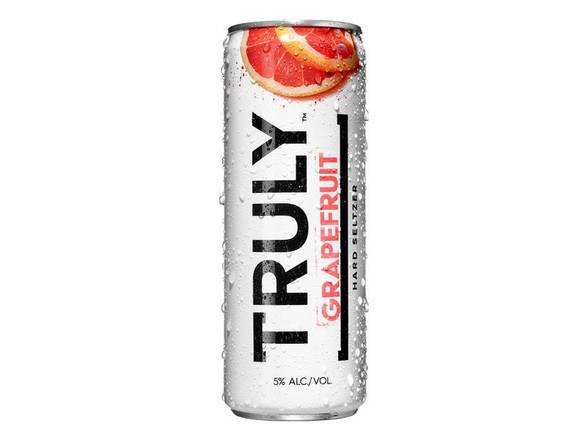 Order TRULY Hard Seltzer Grapefruit, Spiked & Sparkling Water - 6x 12oz Cans food online from Booze & Brews Liquor store, Burbank on bringmethat.com