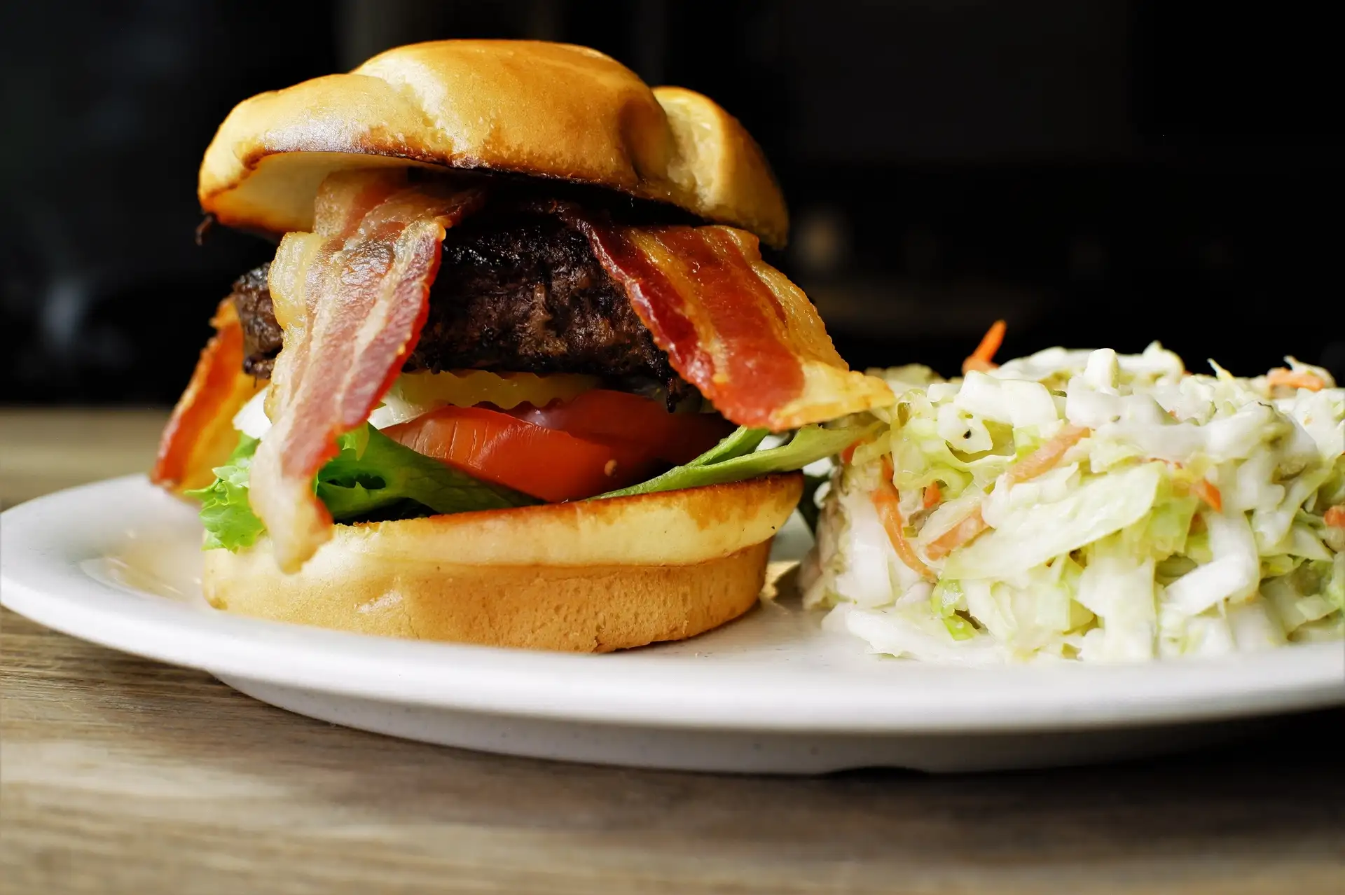 Order 1/2 Angus Beef Burger  food online from Rosie Cafe store, Carrollton on bringmethat.com