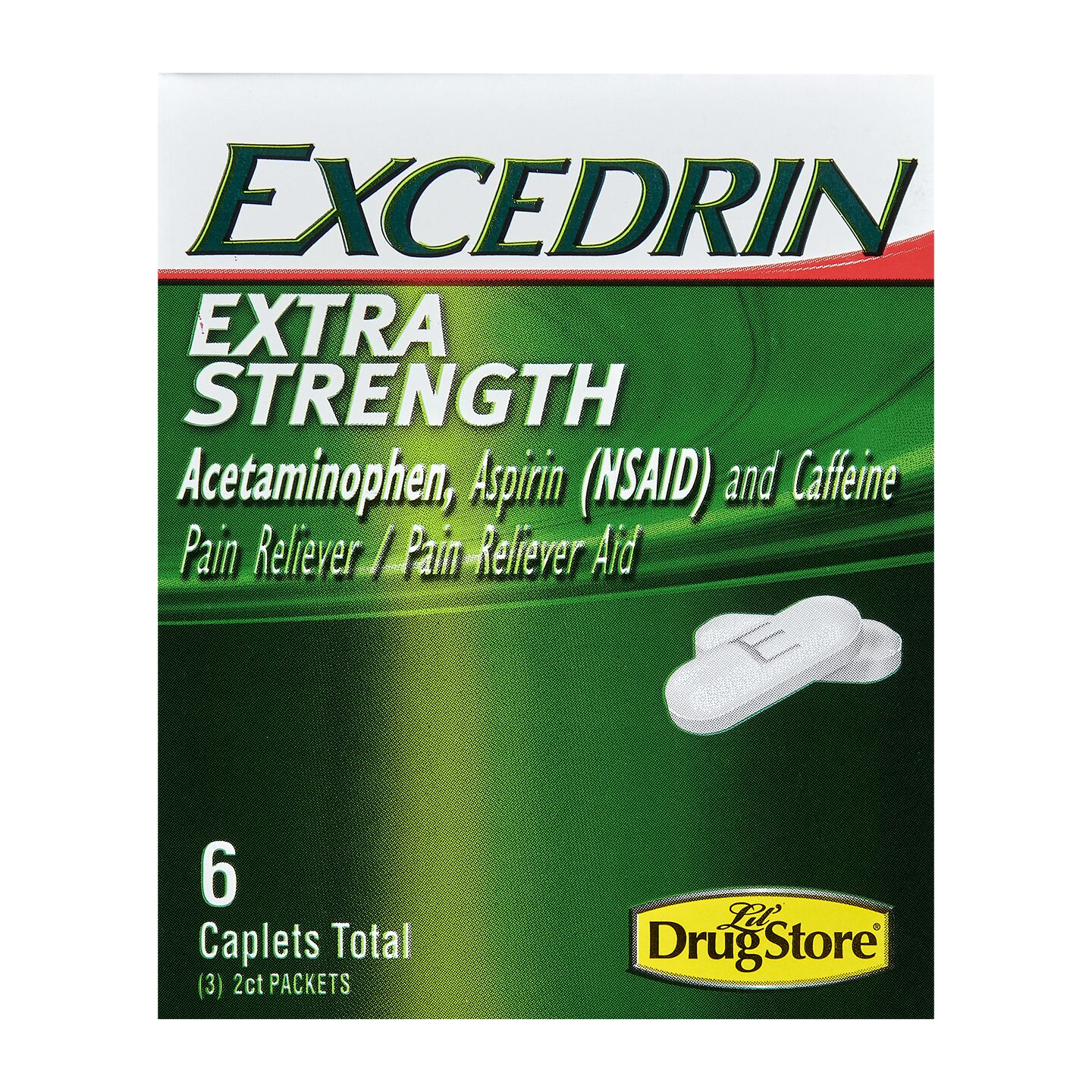Order Excedrin Extra Strength 6ct food online from Sheetz store, Coraopolis on bringmethat.com