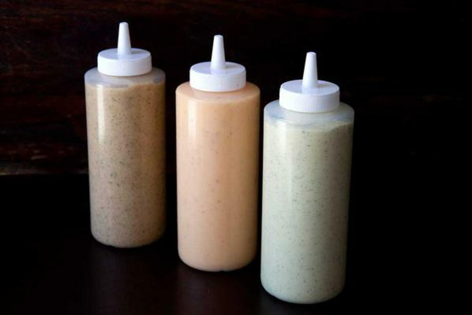Order Party Size Sauce 12 oz food online from Pommes Frites store, New York on bringmethat.com
