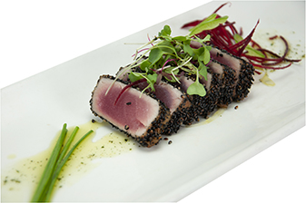 Order Sesame Tuna food online from Kumo Sushi store, Plainview on bringmethat.com