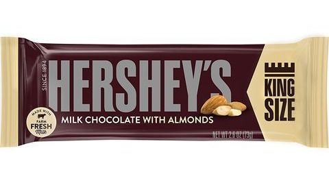 Order Hershey’s Almond King Size 2.6 oz food online from Rebel store, San Jose on bringmethat.com