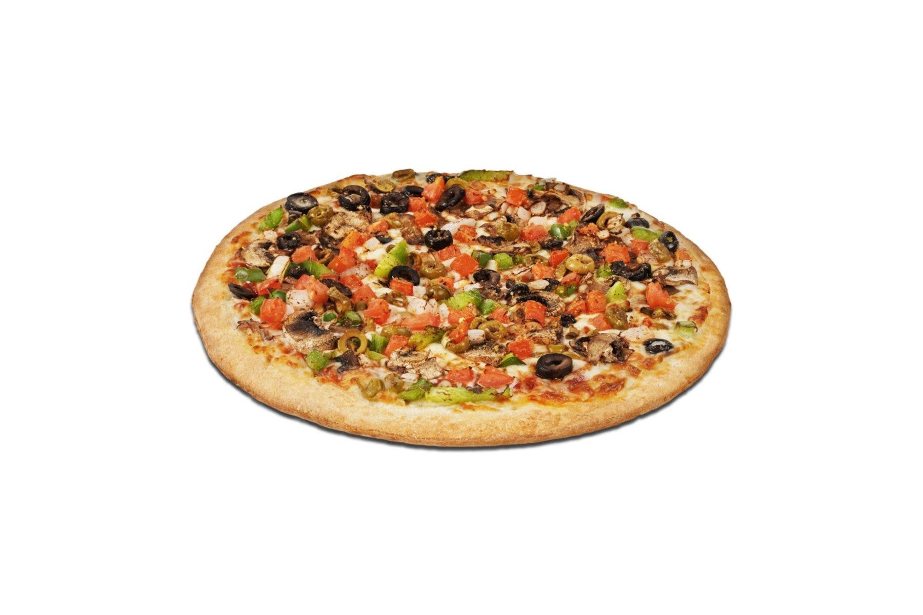 Order Vegetarian Sampler Pizza - Large food online from Gatti's Pizza - S. Western Rd. store, Amarillo on bringmethat.com