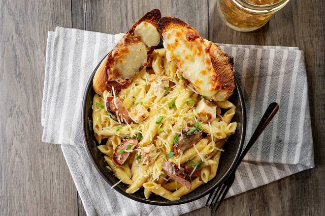 Order Cajun Chicken & Sausage Alfredo food online from Logan's Roadhouse store, Florence on bringmethat.com