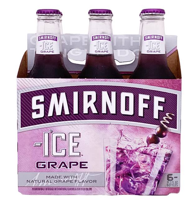 Order Smirnoff Ice Grape 6pk bottle food online from Windy City Liquor Market store, El Cajon on bringmethat.com