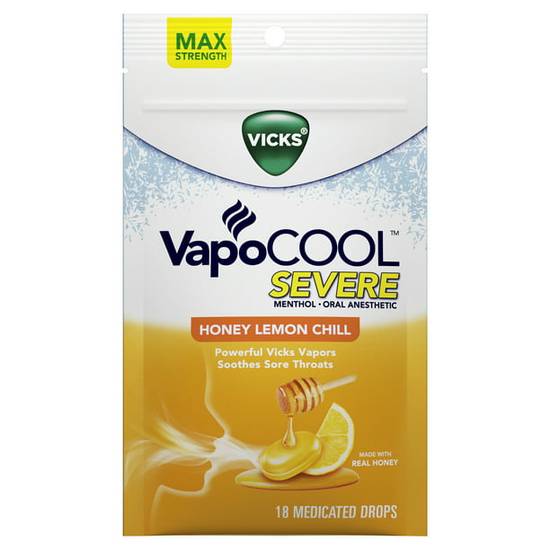 Order Vicks Vapocoolthroat Pain Caused By Cough 18 Drops food online from Exxon Food Mart store, Port Huron on bringmethat.com