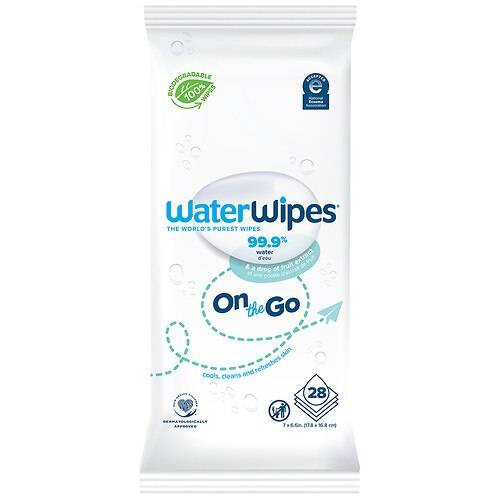 Order WaterWipes Biodegradable Baby Wipes - 28.0 ea food online from Walgreens store, Glenview on bringmethat.com