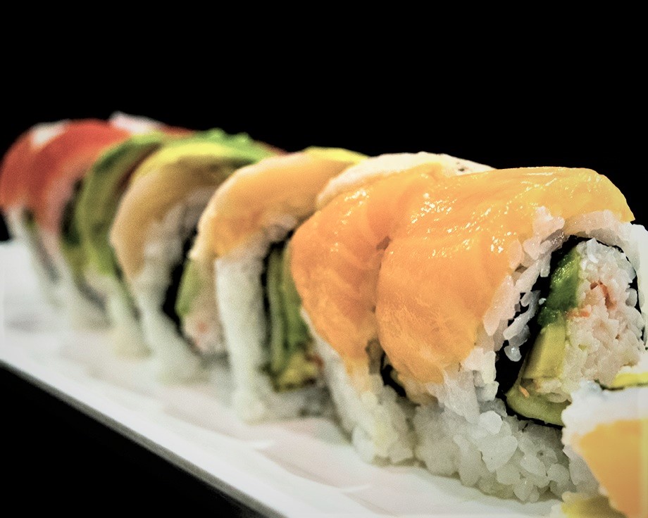 Order Rainbow Roll food online from Shogun Sushi store, Santa Clarita on bringmethat.com