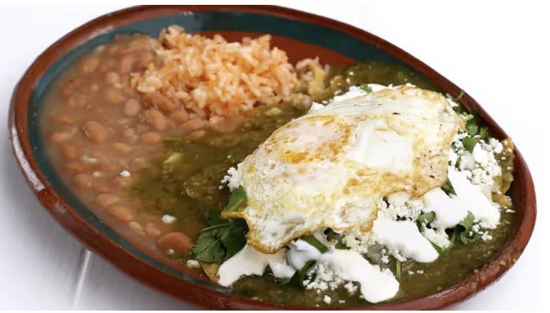 Order Chilaquiles food online from El Huarache Loco store, Larkspur on bringmethat.com