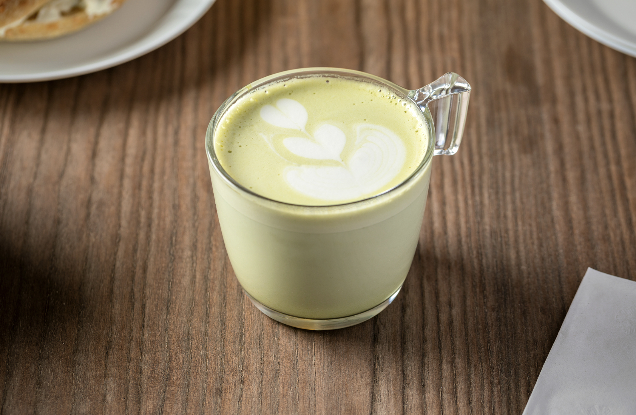 Order Green Matcha Latte  food online from Dulce De Leche Cafe store, Chicago on bringmethat.com