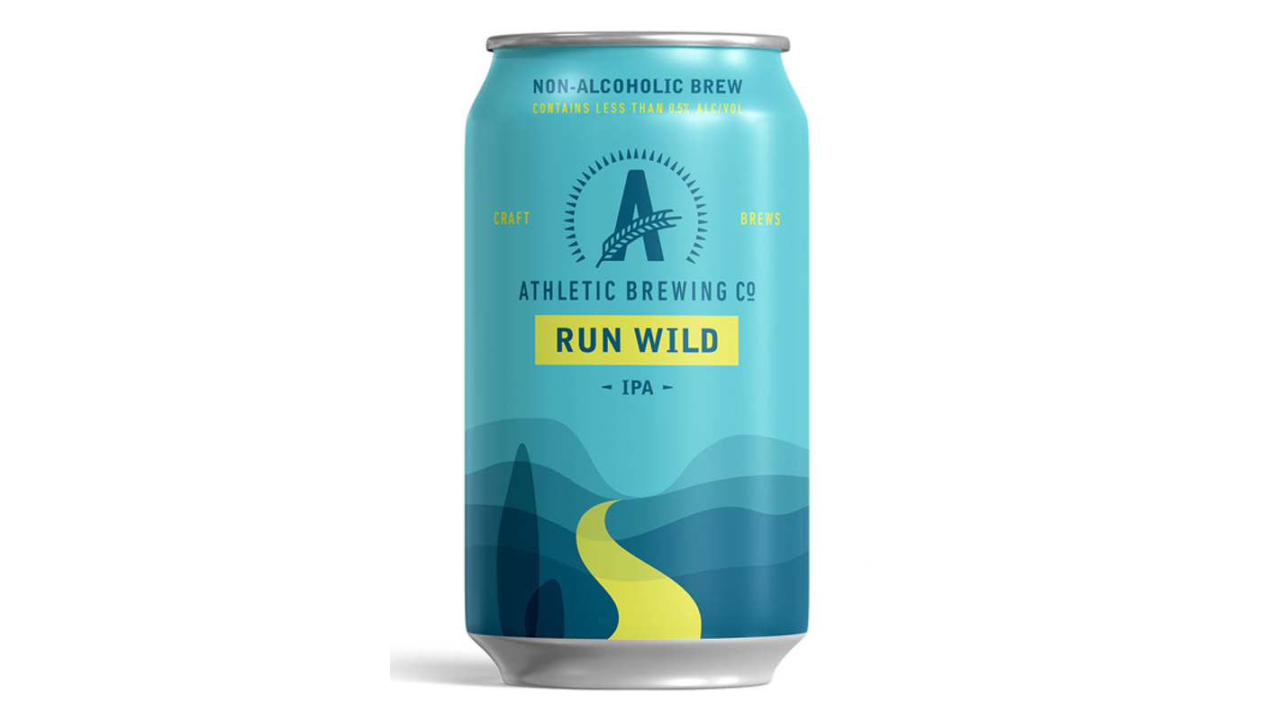 Order Athletic Brewing Run Wild Non-Alcoholic IPA 6x 12oz Cans food online from Ocean Liquor store, South Pasadena on bringmethat.com