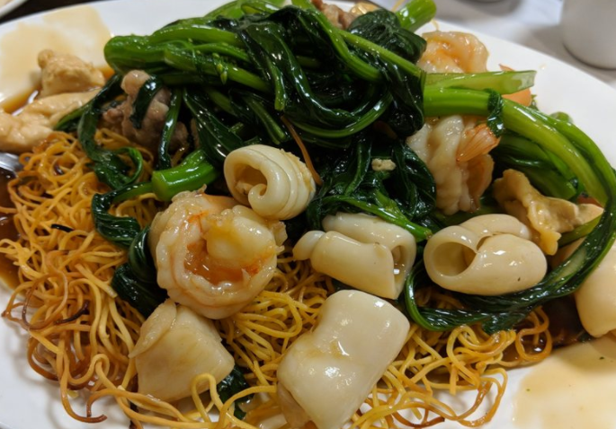 Order 8 Delight Pan - Fried Noodle food online from GaGa Seafood store, Boston on bringmethat.com