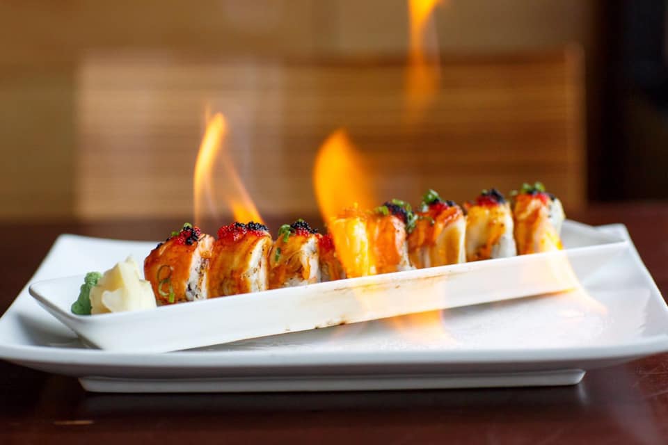 Order Flaming Dragon Maki food online from Miku Sushi store, Chicago on bringmethat.com