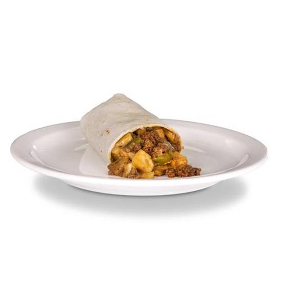 Order Ground Beef Burrito food online from Twisters store, Rio Rancho on bringmethat.com