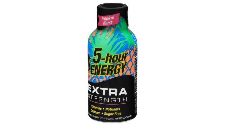 Order 5-hour Energy Extra Strength Sugar Free Tropical Energy Shot 1.93 oz. - Case Of: 12; food online from Exxon Constant Friendship store, Abingdon on bringmethat.com
