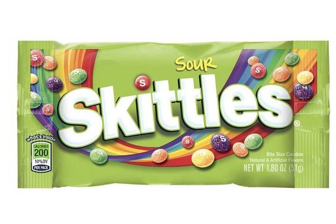 Order Skittles Sour Candy - 1.8 oz packet food online from Loma Mini Market store, Long Beach on bringmethat.com