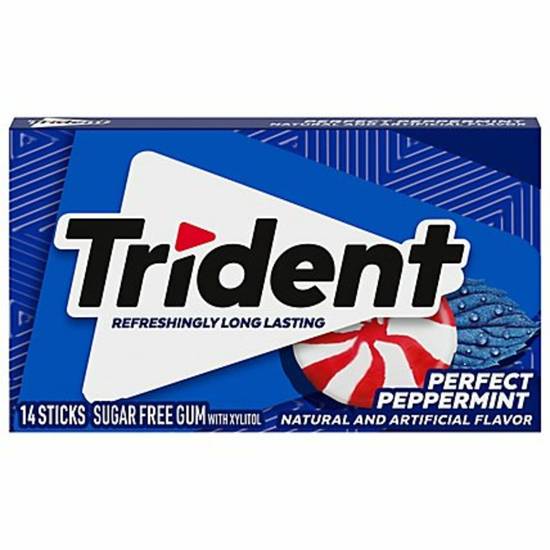 Order Trident Gum - Perfect Peppermint food online from IV Deli Mart store, Goleta on bringmethat.com