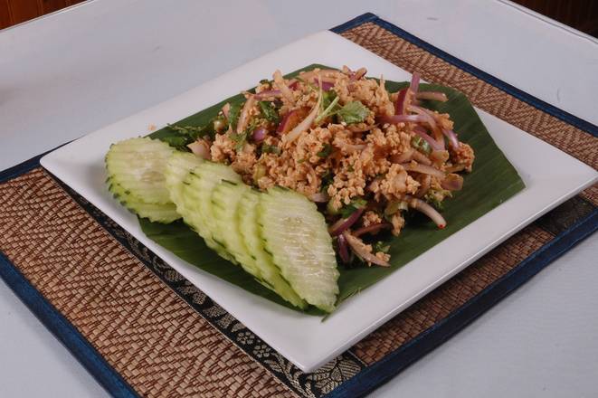 Order Larb Salad food online from Saap Lao Thai Cuisine store, New Castle on bringmethat.com