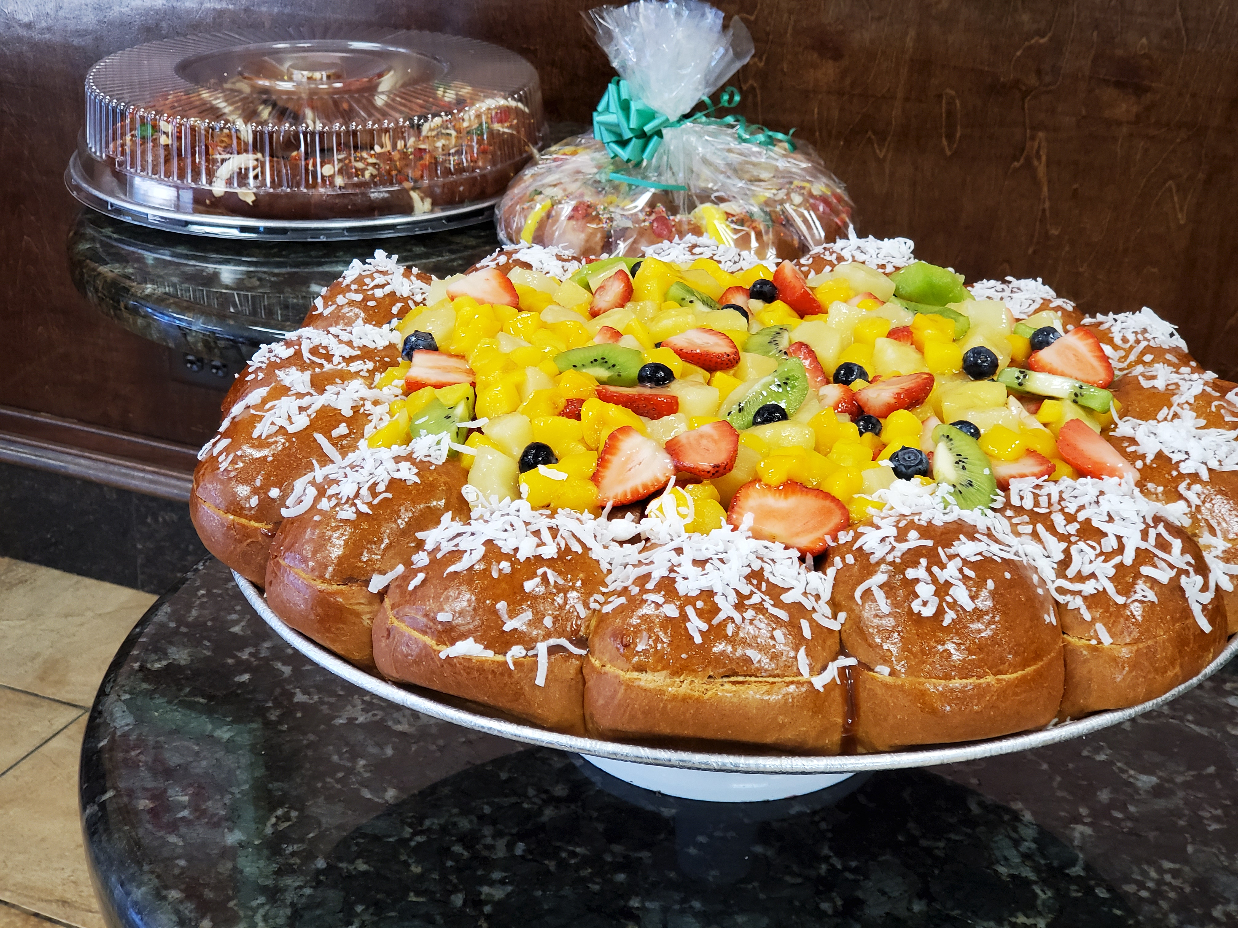 Order Medium Rosca De Reyes (Kings Day Bread) / Passion / Filling food online from Pierre's Bakery store, Chicago on bringmethat.com