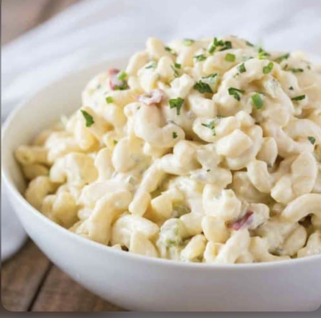 Order Macaroni Salad 1/2 pound container  food online from United Gourmet Deli store, New Rochelle on bringmethat.com