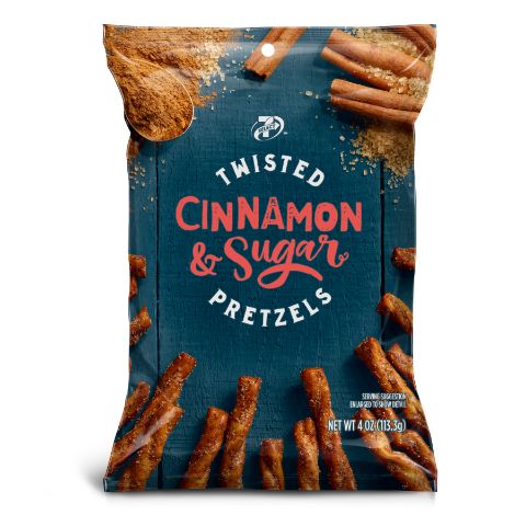 Order 7-Select Cinnamon Sugar Pretzels 4oz food online from Aplus store, Philadelphia on bringmethat.com