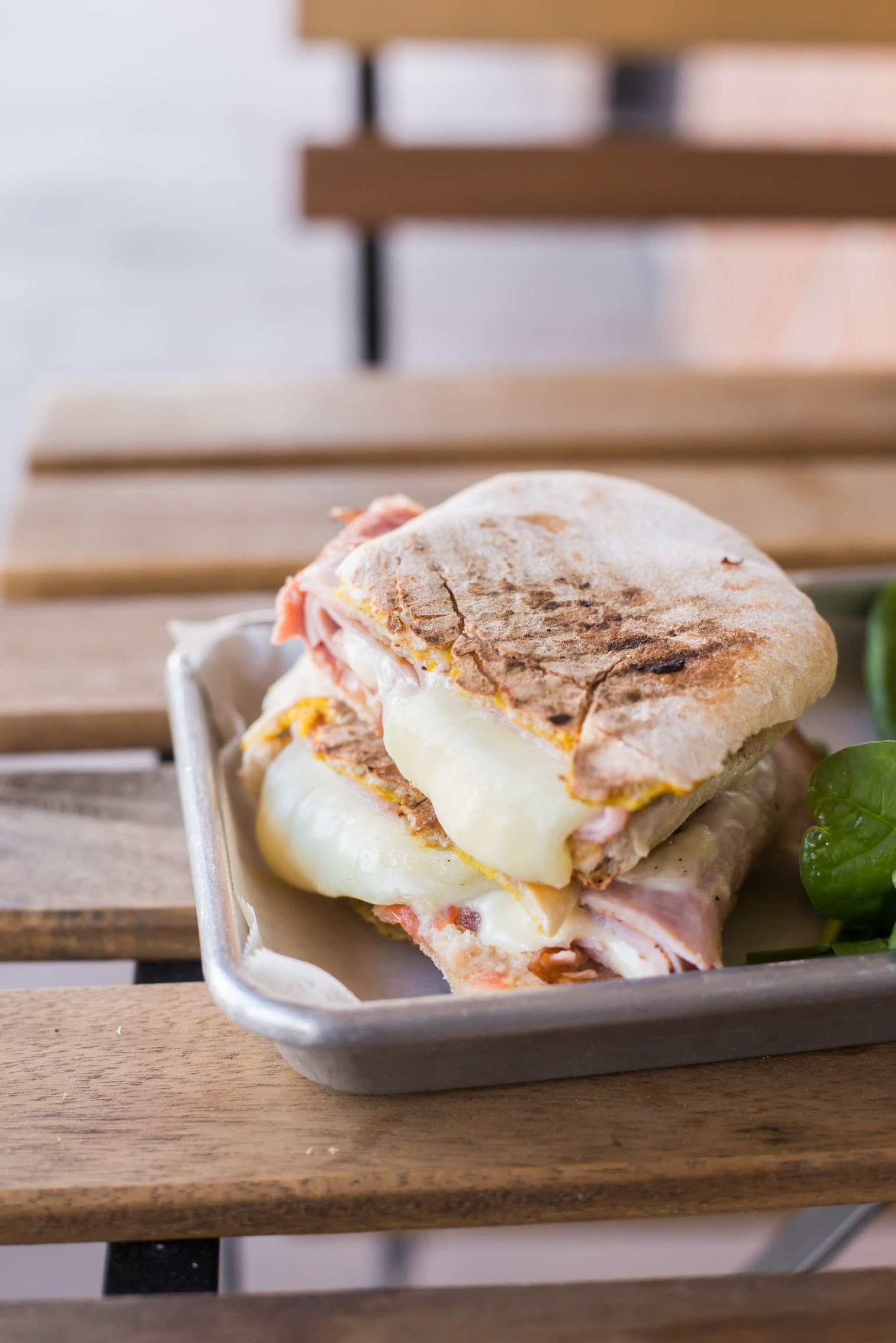 Order Classic Ham and Cheese Panini food online from The Flinderstreet Cafe store, Chino on bringmethat.com