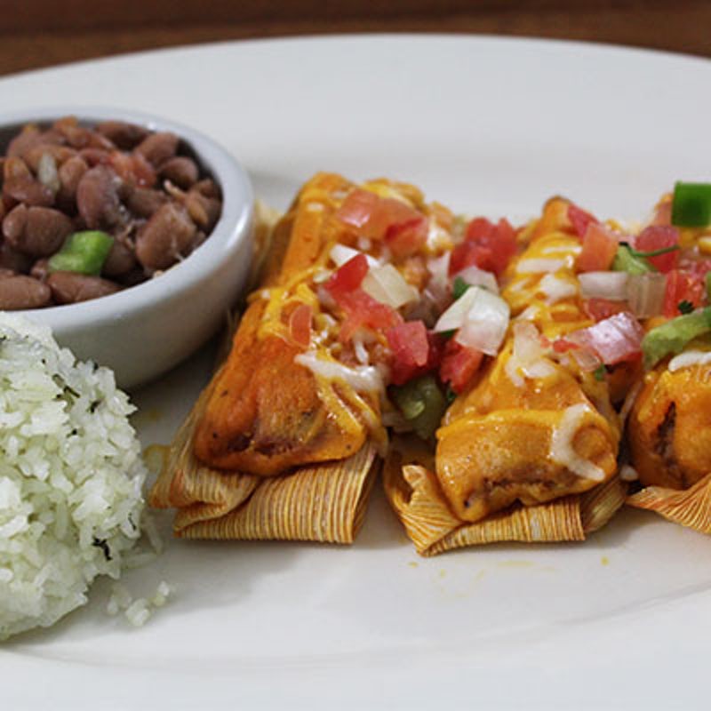 Order Gluten-Sensitive Tamale Plate food online from Abuelo's Mexican Restaurant store, Hurst on bringmethat.com