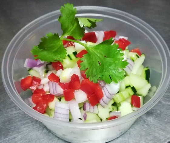 Order (Large) Cucumber Salad food online from Issara Thai Cuisine store, Huntington Beach on bringmethat.com