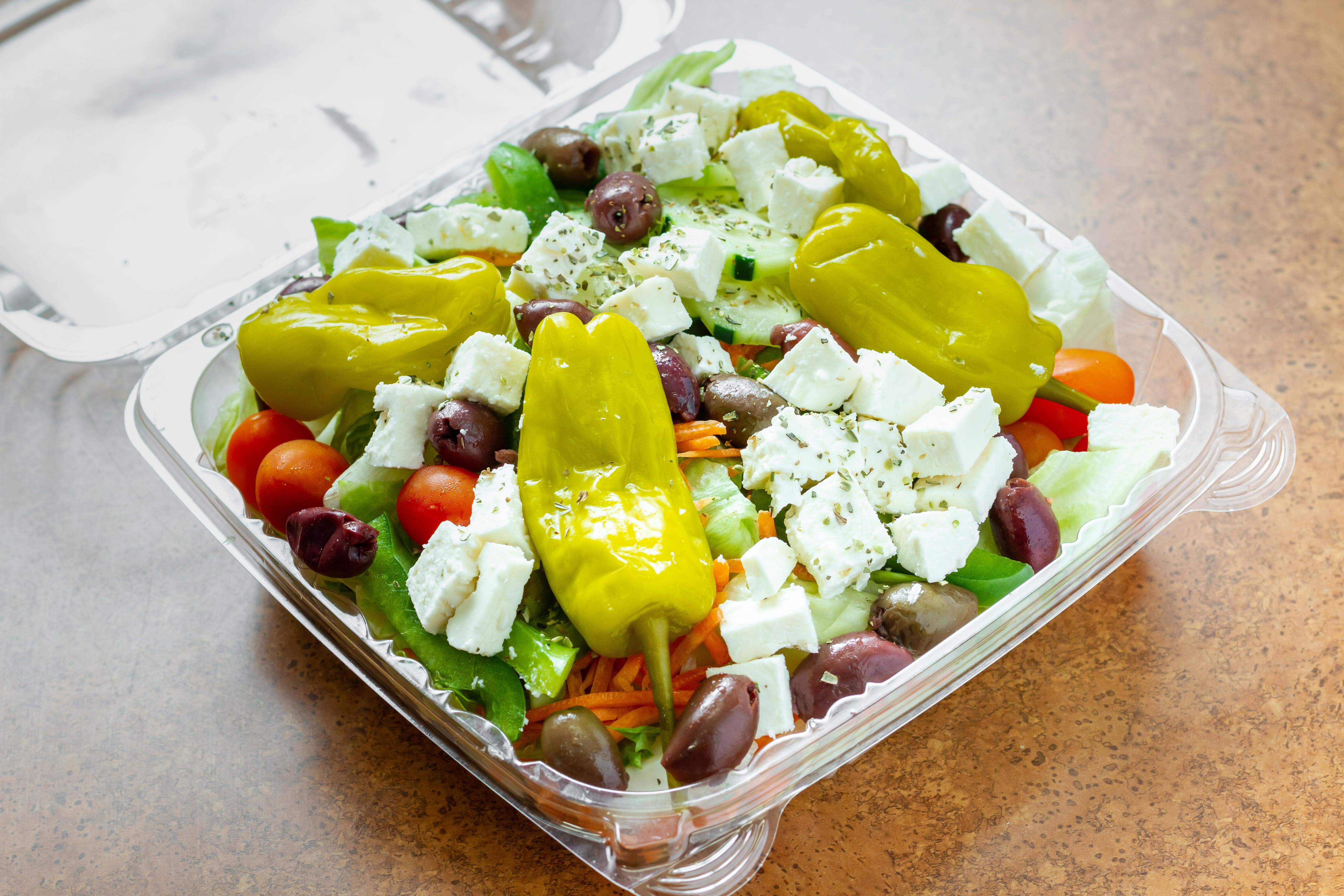 Order Greek Salad - Greek Salad food online from Sorrento Of Arbutus Restaurant store, Halethorpe on bringmethat.com