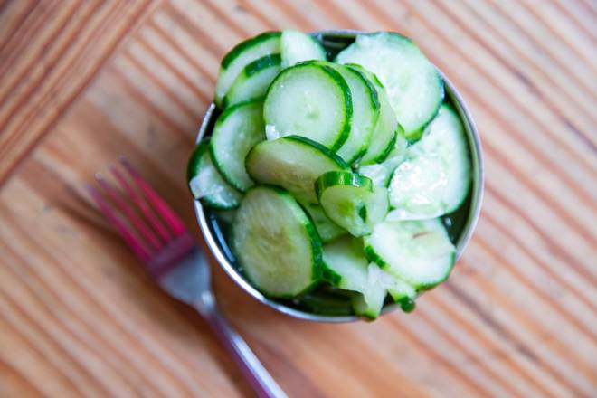 Order COOL AS A CUCUMBER SALAD food online from Hill Country Barbecue Market store, Washington on bringmethat.com