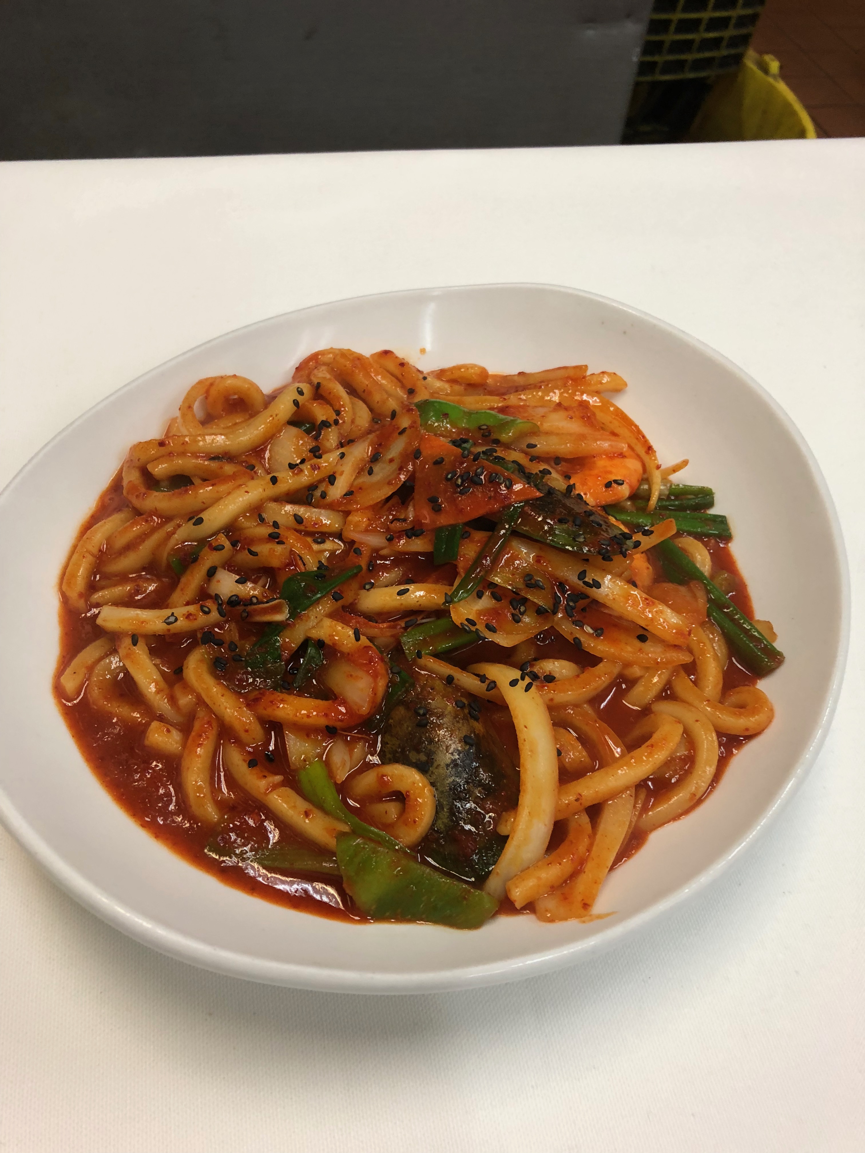 Order Stir-Fried Seafood Udon food online from Soo Ja Fusion Bistro store, Fremont on bringmethat.com