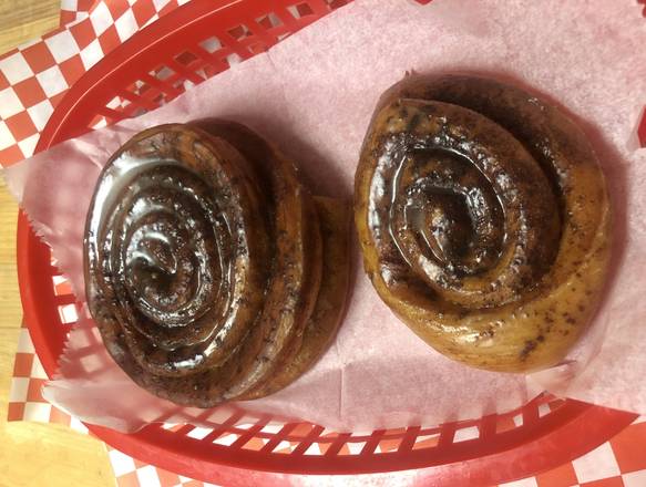 Order Cinnamon Roll (Small)  food online from Cajun Donuts store, Wylie on bringmethat.com
