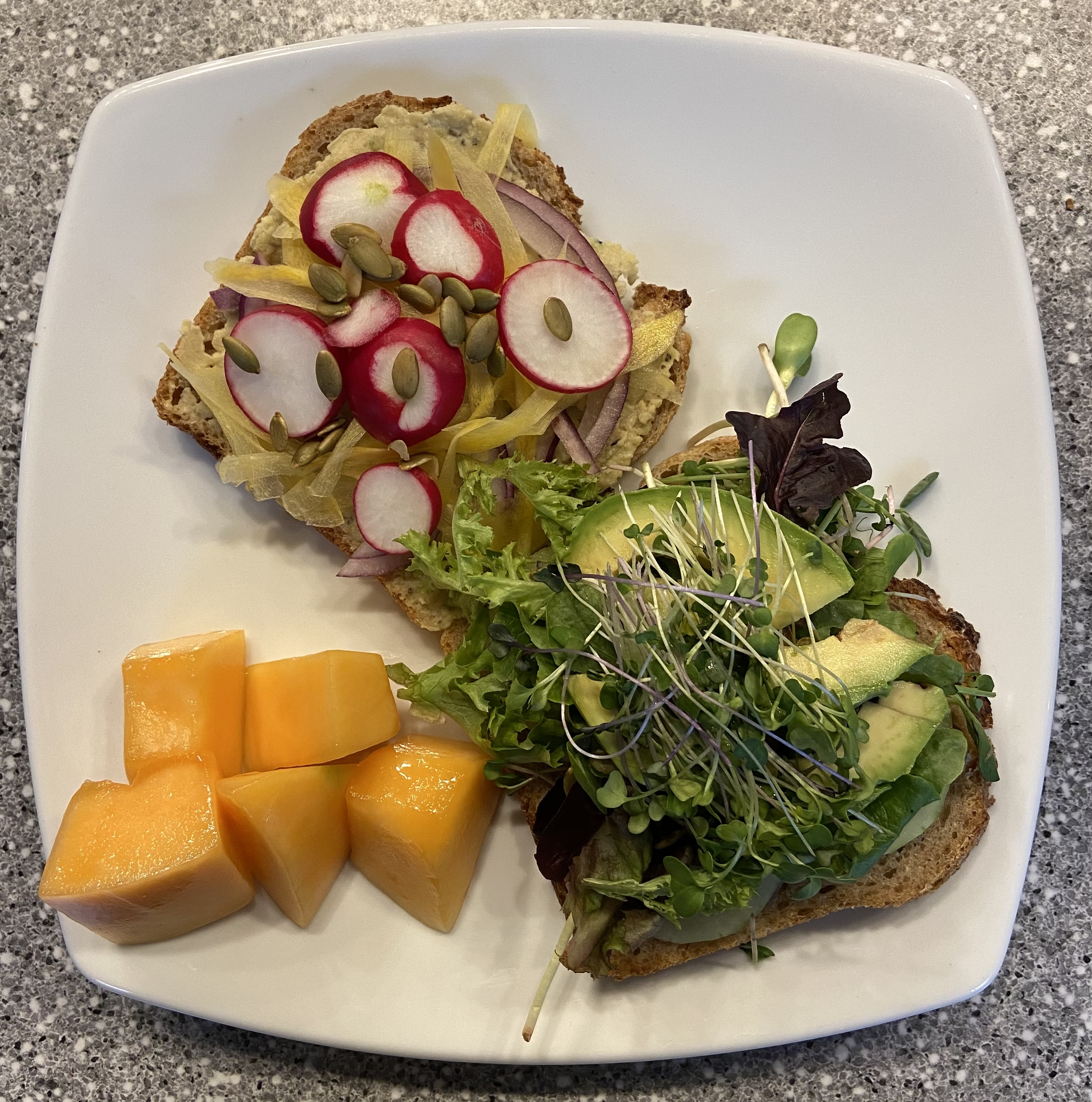 Order Hearty Veggie Hummus Sandwich food online from Sweet Willow Cafe store, De Pere on bringmethat.com