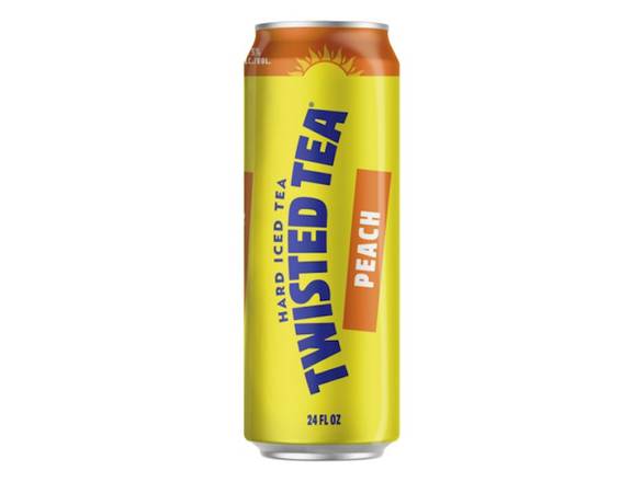 Order Twisted Tea Peach, Hard Iced Tea - 24oz Can food online from Eagle Liquor & Wine store, Chattanooga on bringmethat.com
