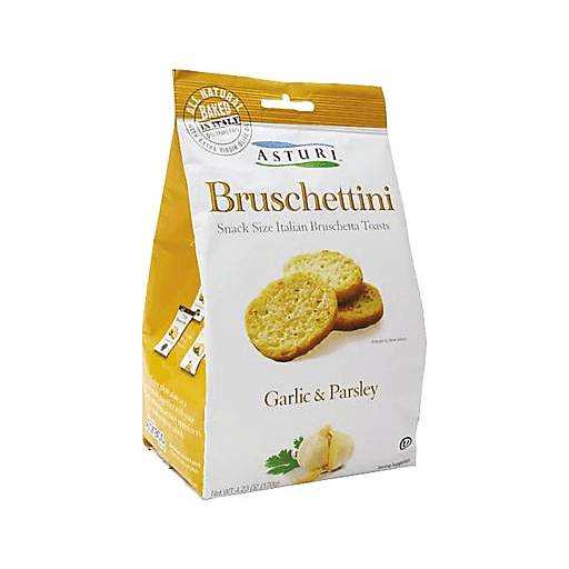 Order Asturi Bruschettini Garlic & Parsley (4.2 OZ) 99727 food online from Bevmo! store, Lafayette on bringmethat.com