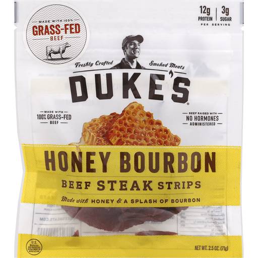 Order Duke's Honey Bourbon Beef Steak Stripes (2.5 OZ) 123003 food online from Bevmo! store, Chico on bringmethat.com