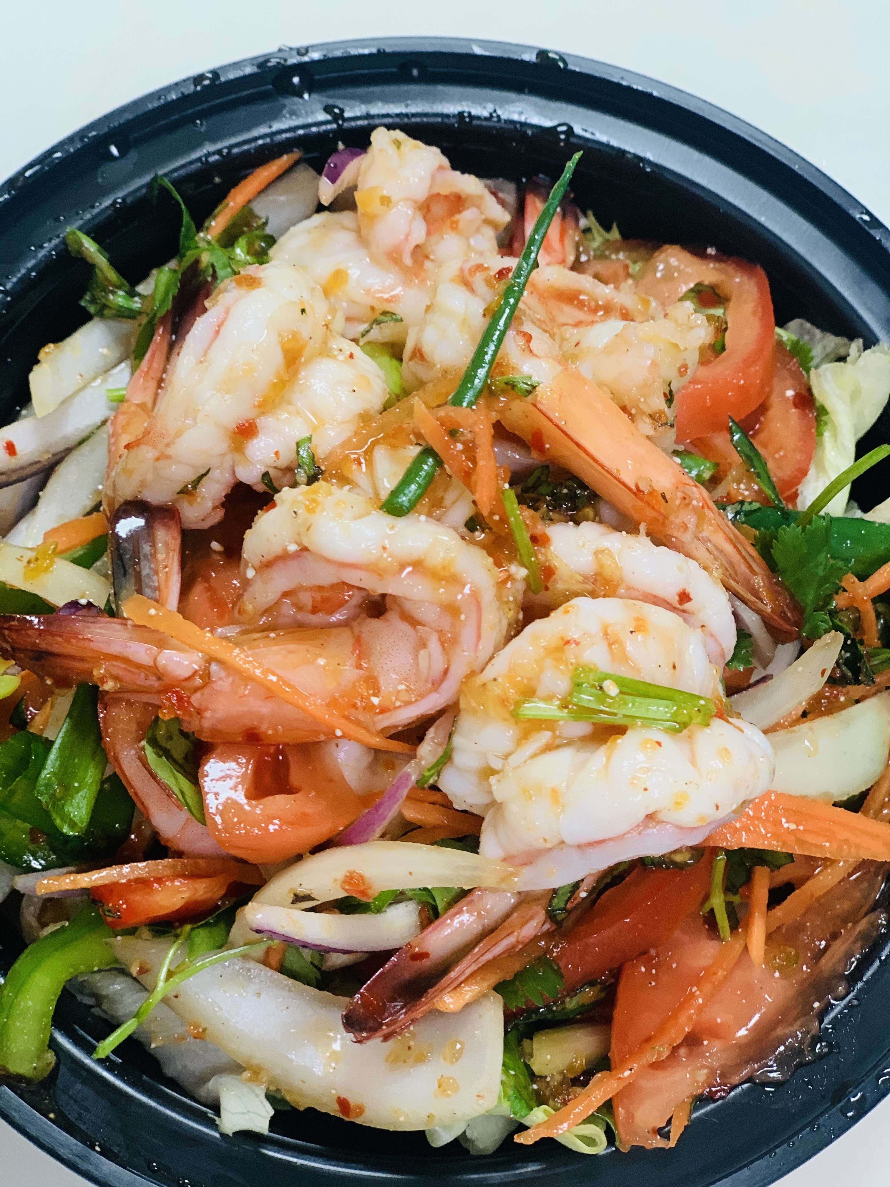 Order Larb Shrimp Salad food online from Thai Aroy Dee store, Drexel Hill on bringmethat.com