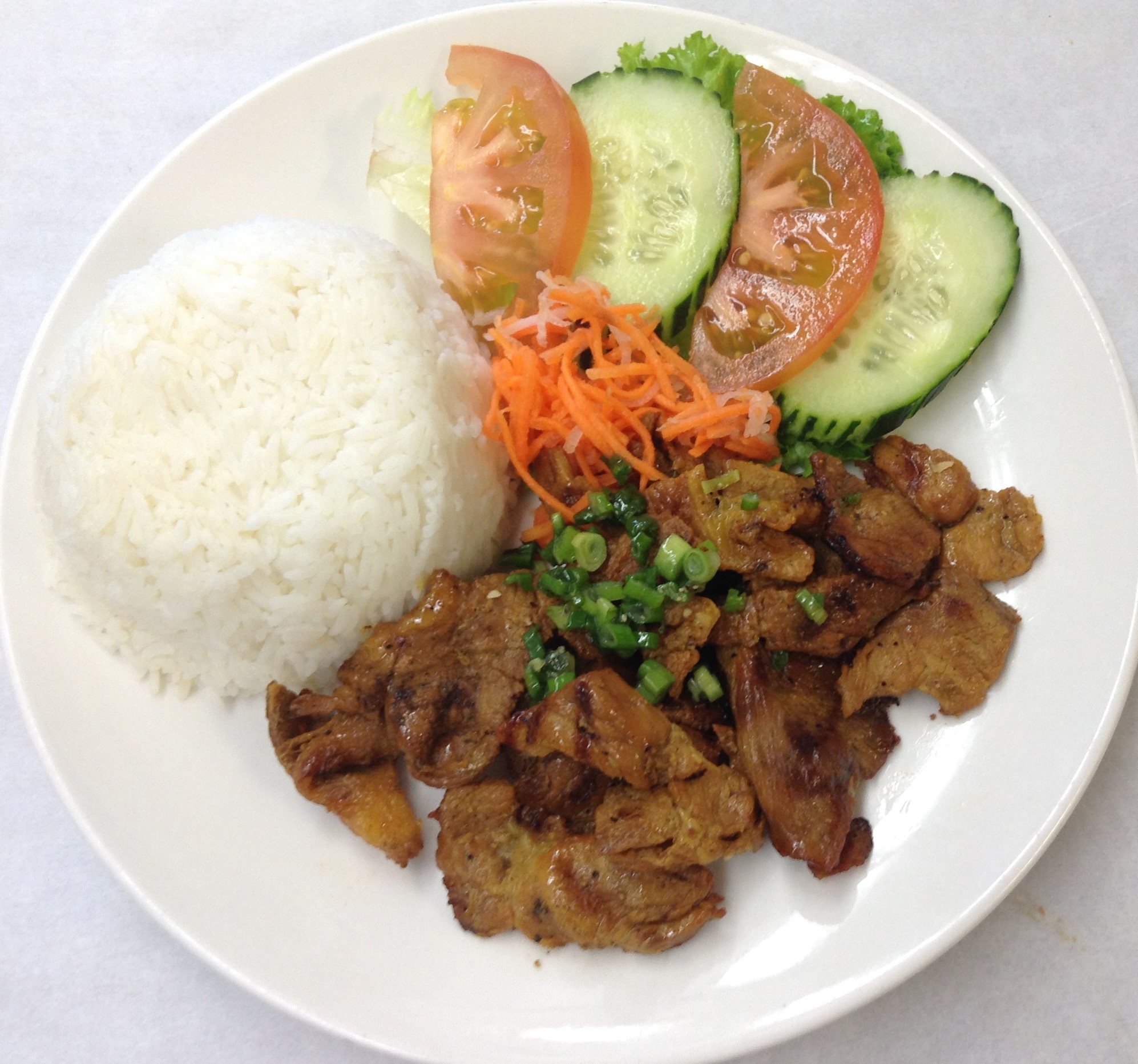 Order K04. Kid's Rice Plate with BBQ Pork (CHN-KM) food online from Pho Daily store, Gardena on bringmethat.com
