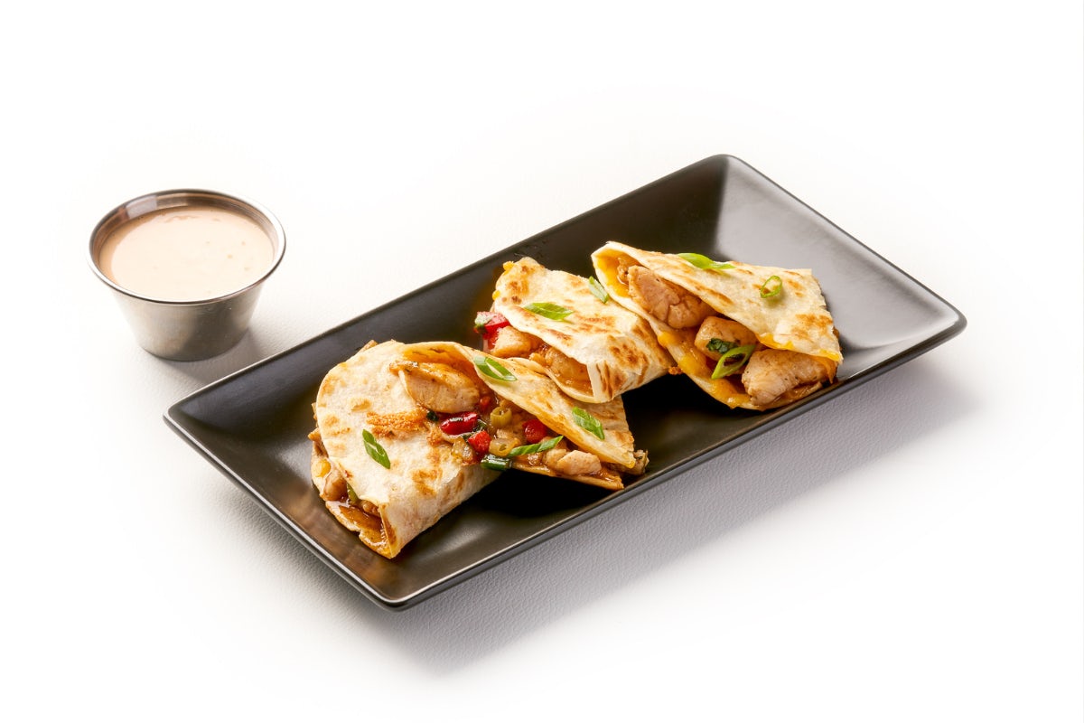 Order Bacon Ranch Quesadilla food online from Genghis Grill store, Little Rock on bringmethat.com