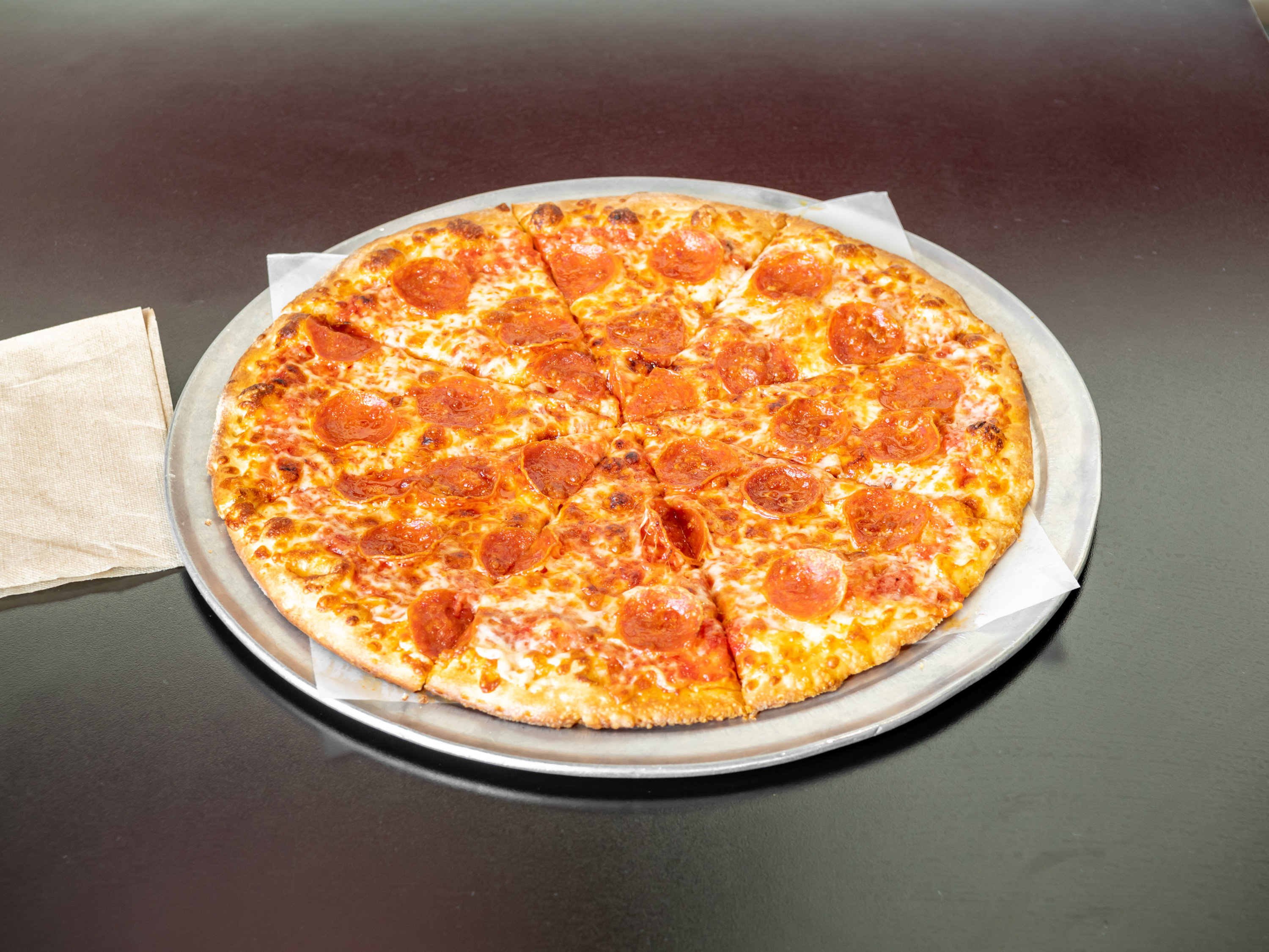 Order 3 Cheese Pepperoni Pizza food online from Geno's Pizzerias store, Gilbert on bringmethat.com