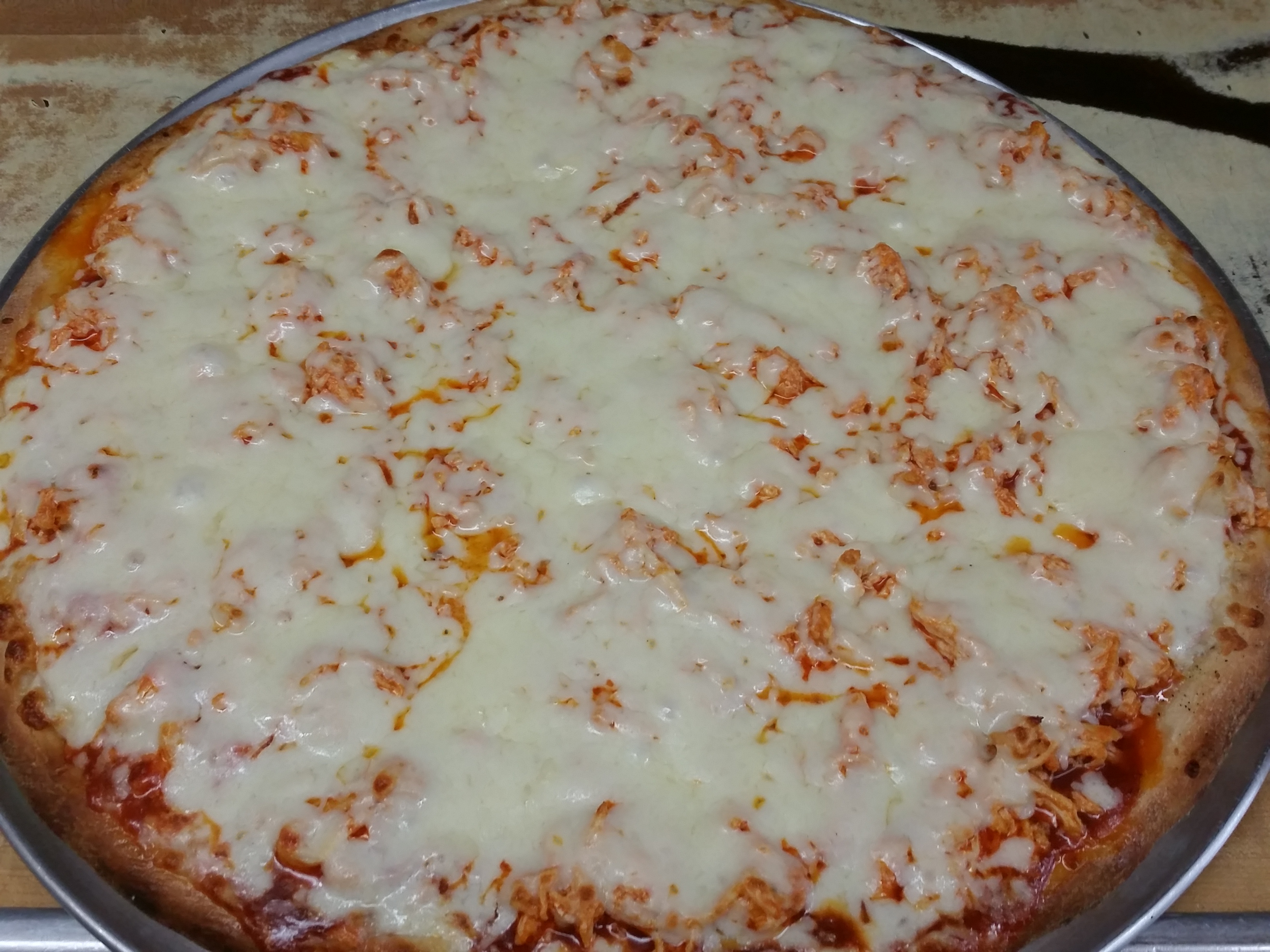 Order Buffalo style chicken pizza food online from Our Original Pizzeria store, Schenectady on bringmethat.com